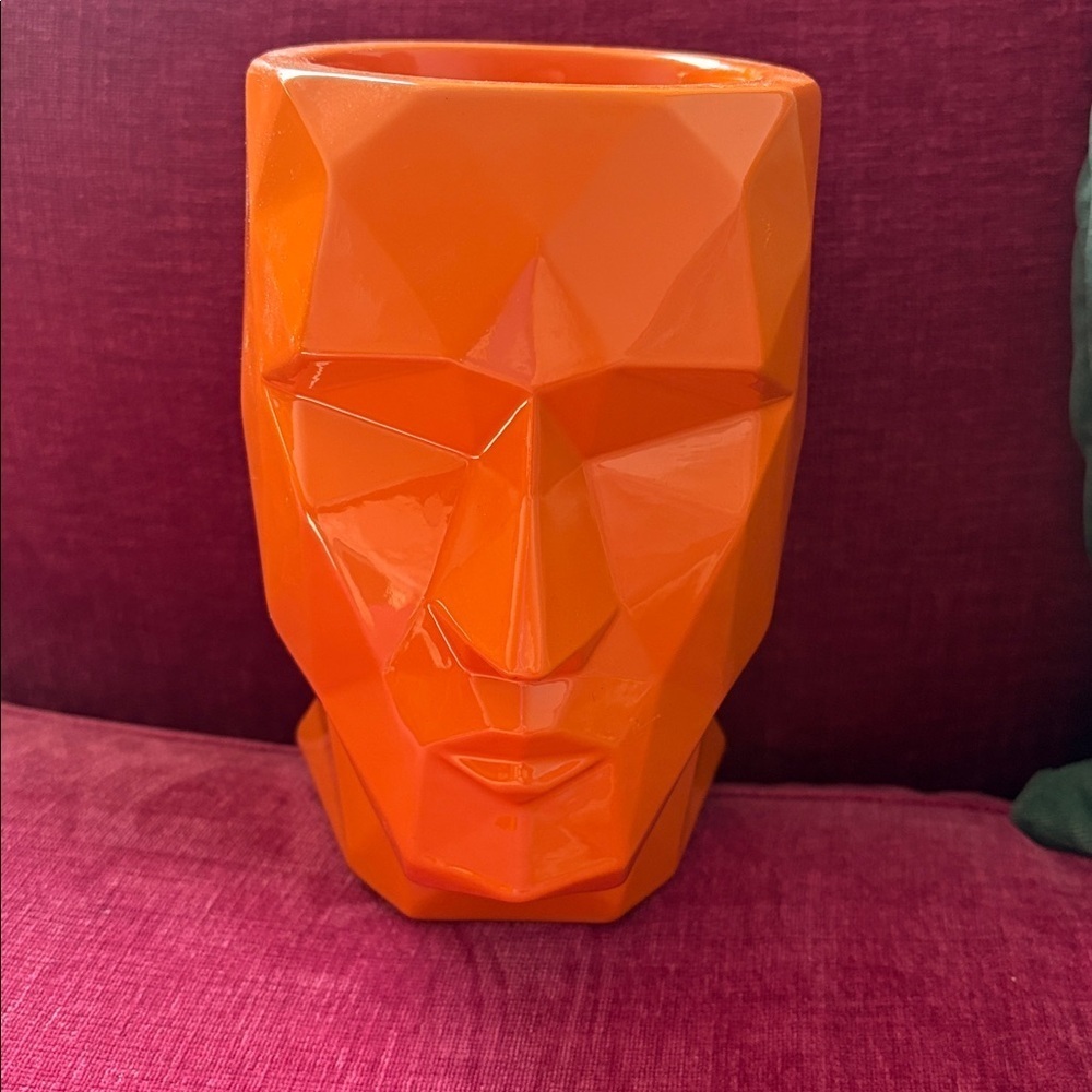 Vondom Geometric Orange Face Planter